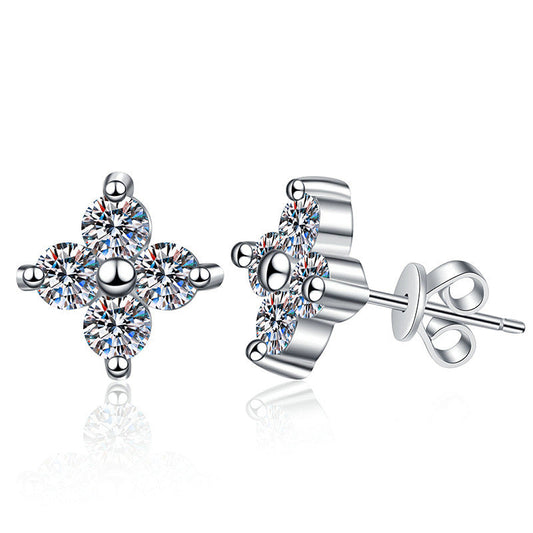 Crystal Clover Earrings
