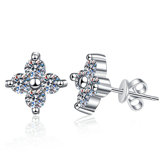 Crystal Clover Earrings