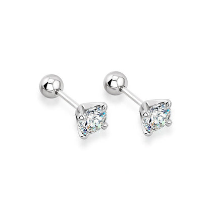 Four-Prong Moissanite Earrings