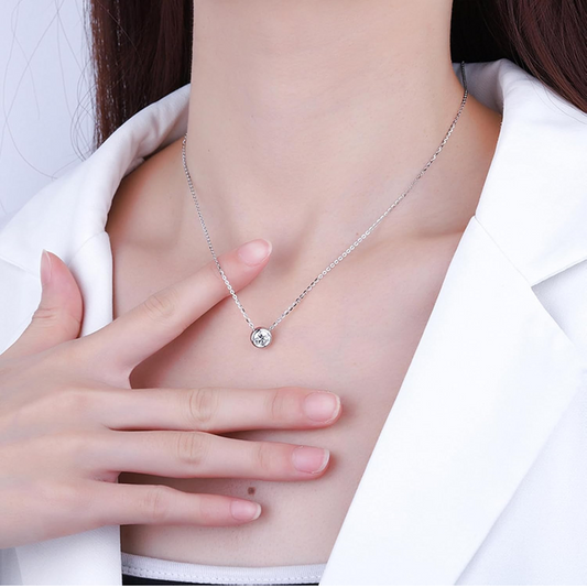 Moissanite Bubble Necklace