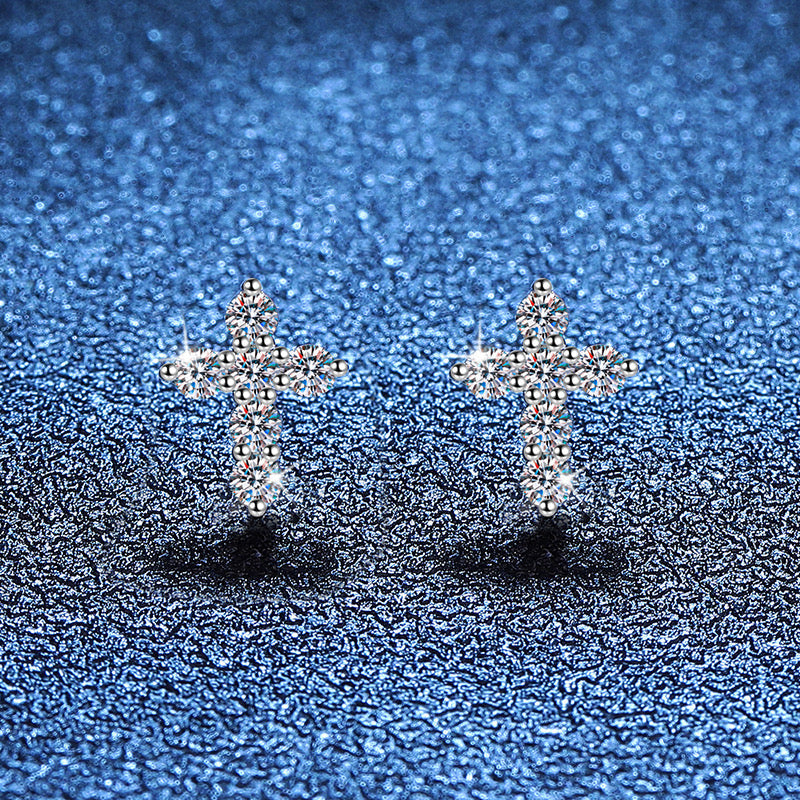 Shining Cross Earrings