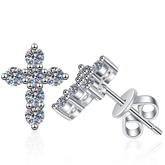 Shining Cross Earrings