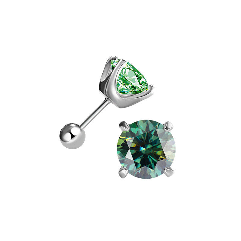 Four-Prong Moissanite Earrings