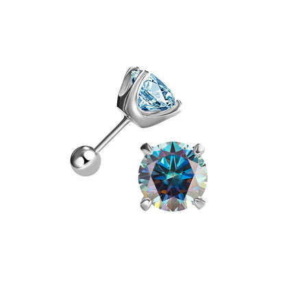 Four-Prong Moissanite Earrings