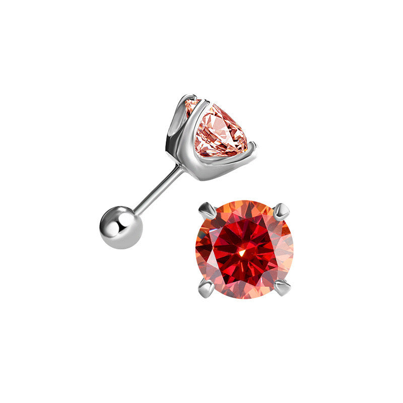 Four-Prong Moissanite Earrings