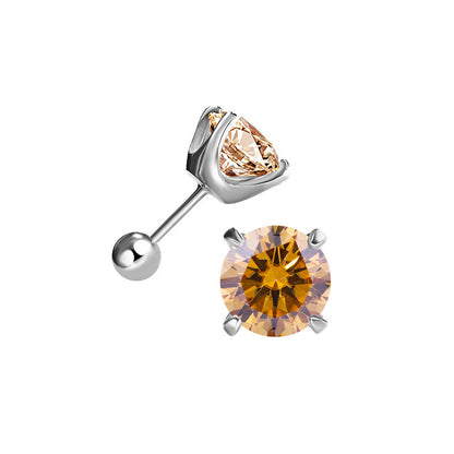 Four-Prong Moissanite Earrings