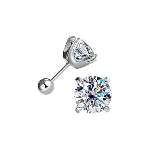 Four-Prong Moissanite Earrings
