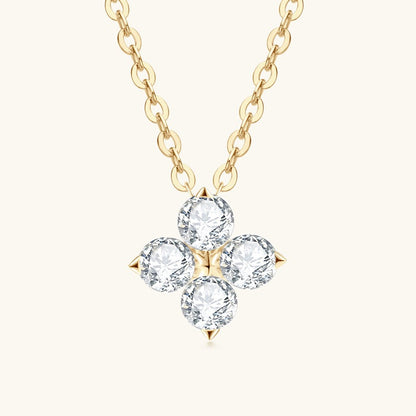 Moissanite Clover Necklace