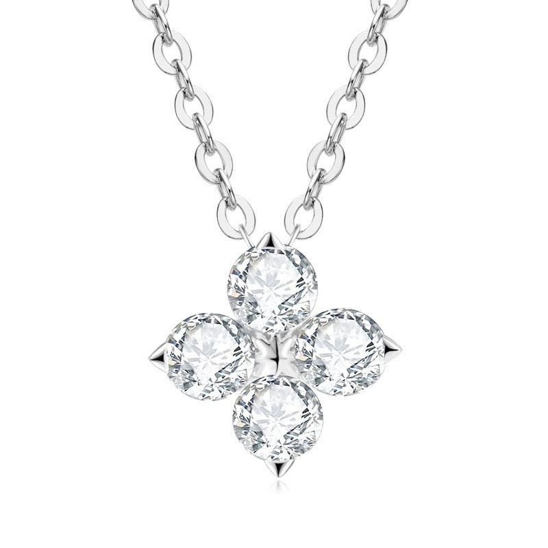 Moissanite Clover Necklace