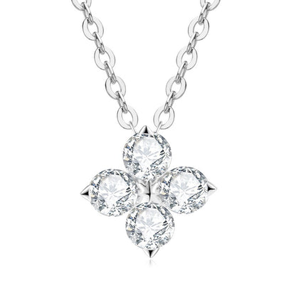 Moissanite Clover Necklace