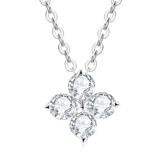 Moissanite Clover Necklace