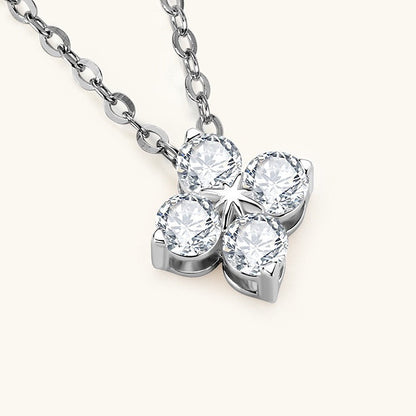 Moissanite Clover Necklace