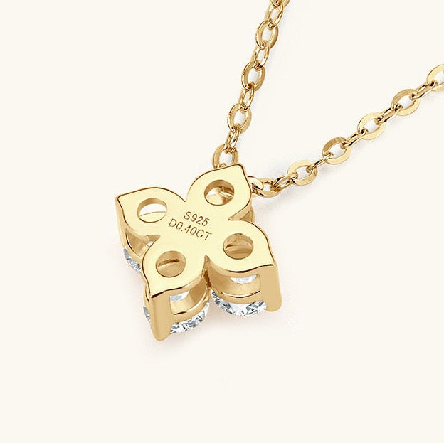 Moissanite Clover Necklace