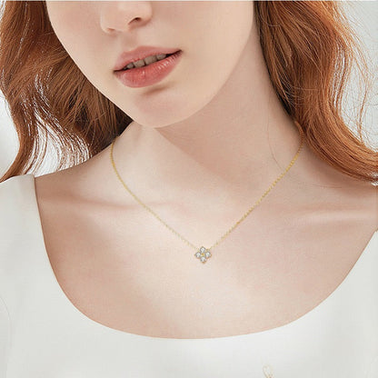 Moissanite Clover Necklace