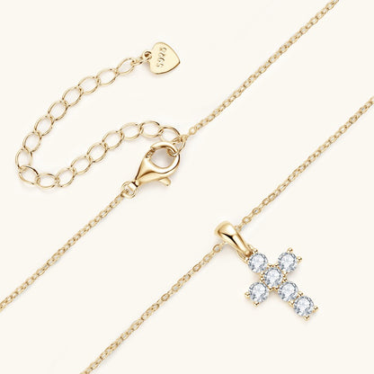 Moissanite Cross Necklace