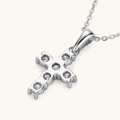 Moissanite Cross Necklace