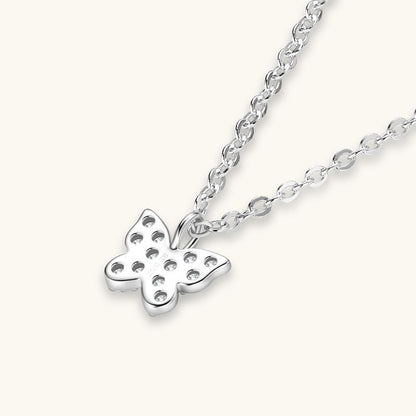 Butterfly Spark Moissanite Necklace