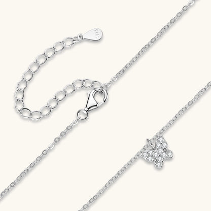 Butterfly Spark Moissanite Necklace