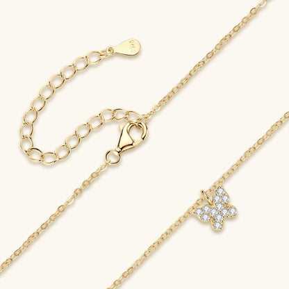 Butterfly Spark Moissanite Necklace