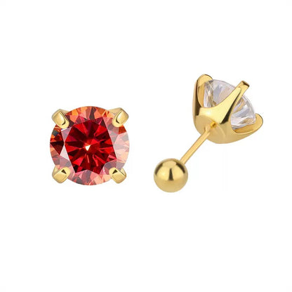 Four-Prong Moissanite Earrings