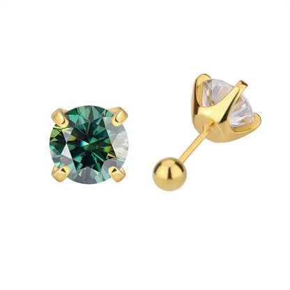 Four-Prong Moissanite Earrings