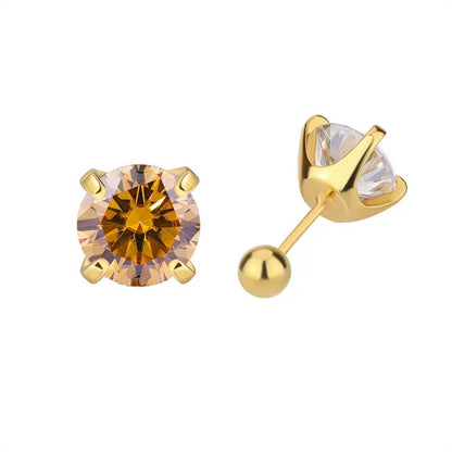 Four-Prong Moissanite Earrings
