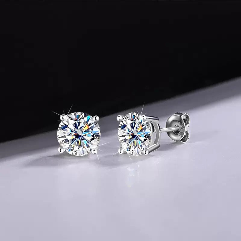 Moissanite Spark Earrings