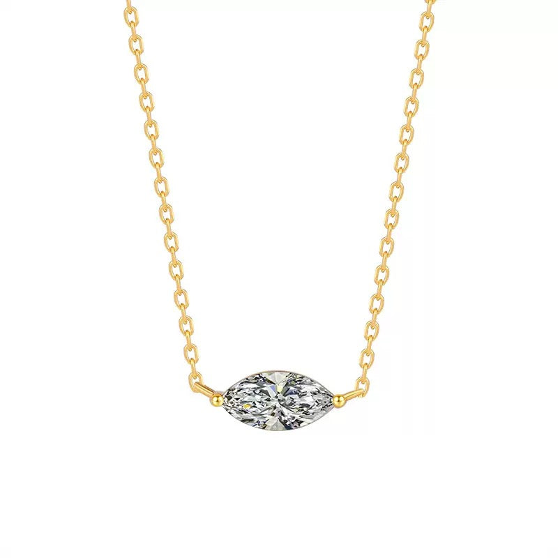 Marquise Moissanite  Necklace