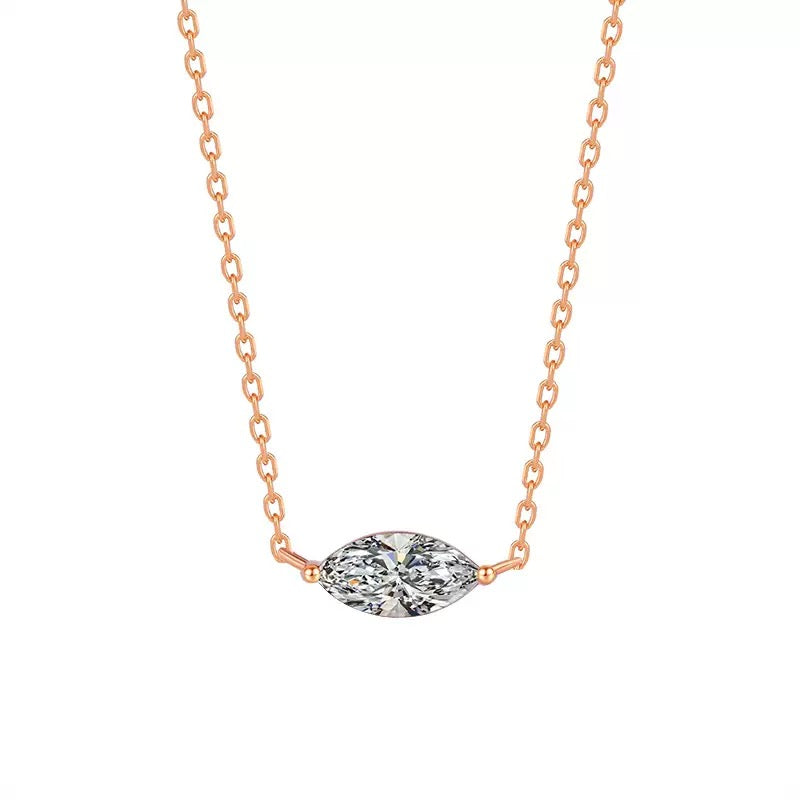 Marquise Moissanite  Necklace