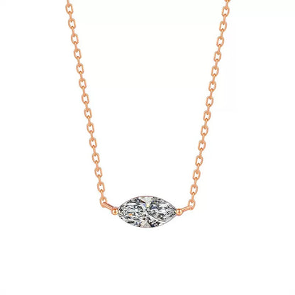 Marquise Moissanite  Necklace