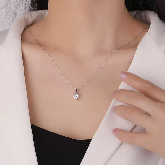 Heart Moissanite Necklace
