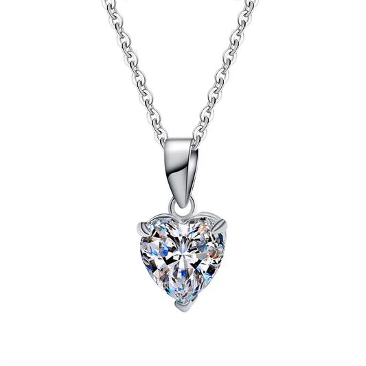 Heart Moissanite Necklace