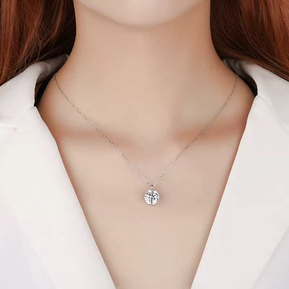 Four-Prong Moissanite Necklace