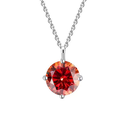 Four-Prong Moissanite Necklace