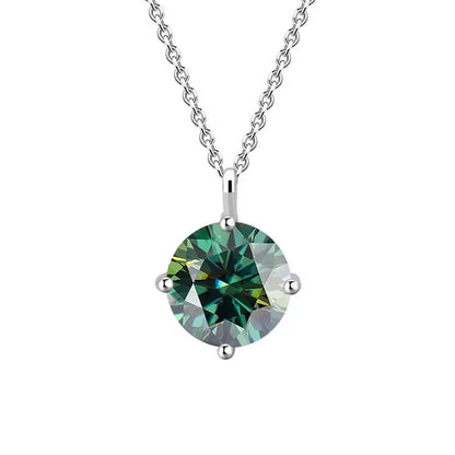 Four-Prong Moissanite Necklace