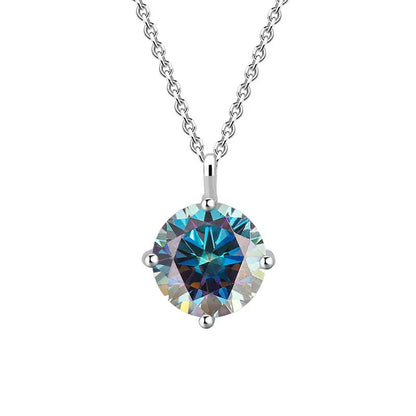 Four-Prong Moissanite Necklace
