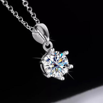 Six-Prong Moissanite Necklace