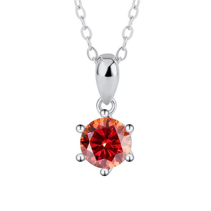 Six-Prong Moissanite Necklace