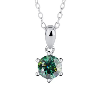 Six-Prong Moissanite Necklace