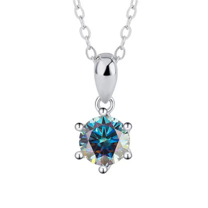 Six-Prong Moissanite Necklace