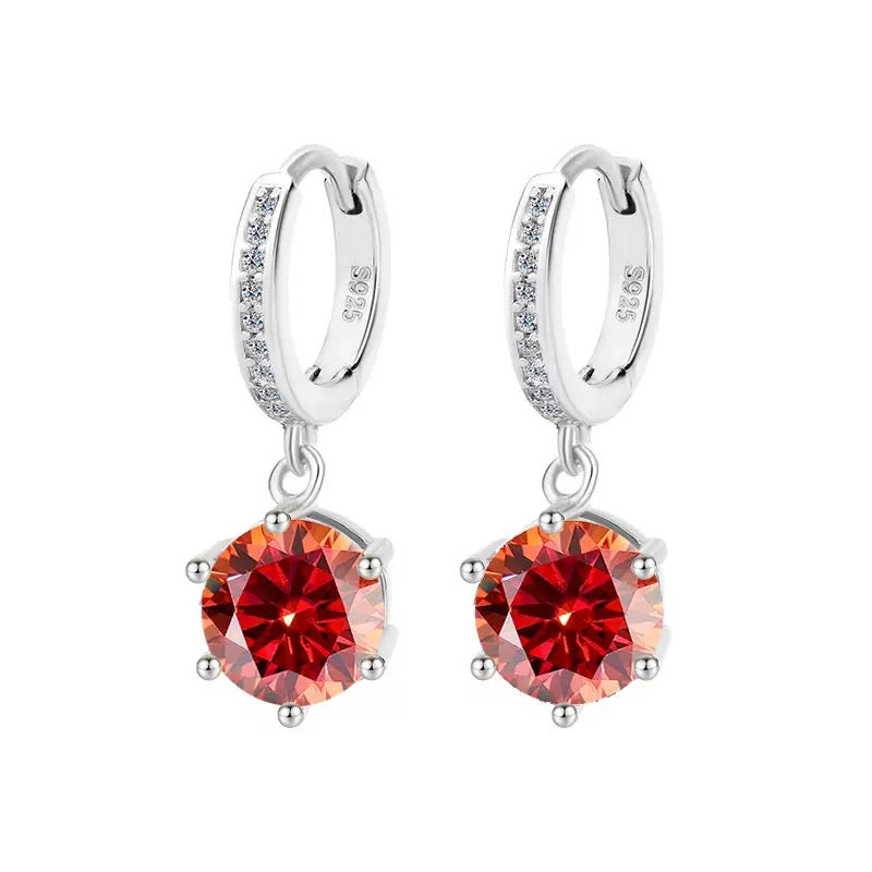 Solitaire Moissanite Earrings