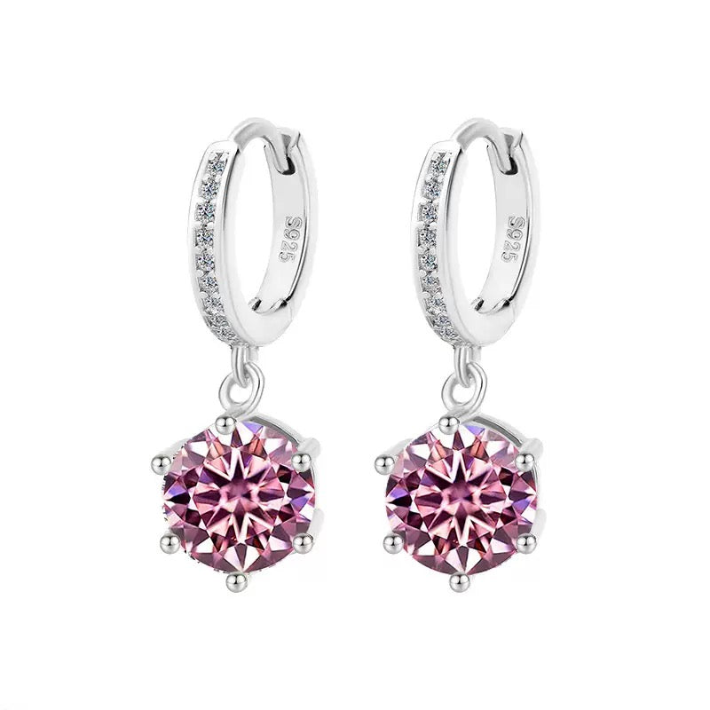 Solitaire Moissanite Earrings