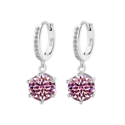 Solitaire Moissanite Earrings