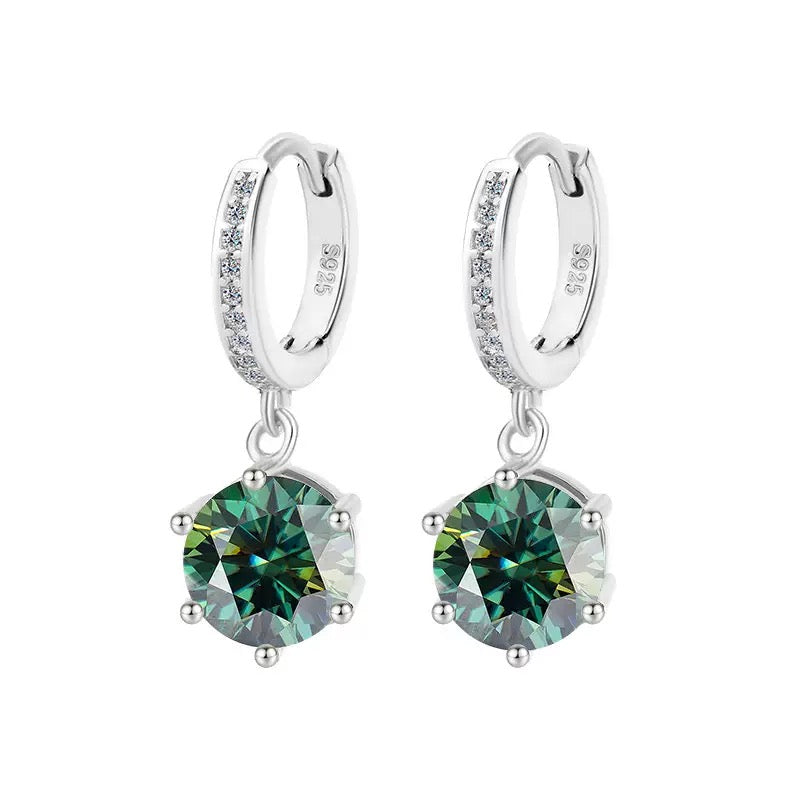 Solitaire Moissanite Earrings