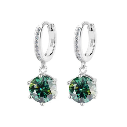 Solitaire Moissanite Earrings