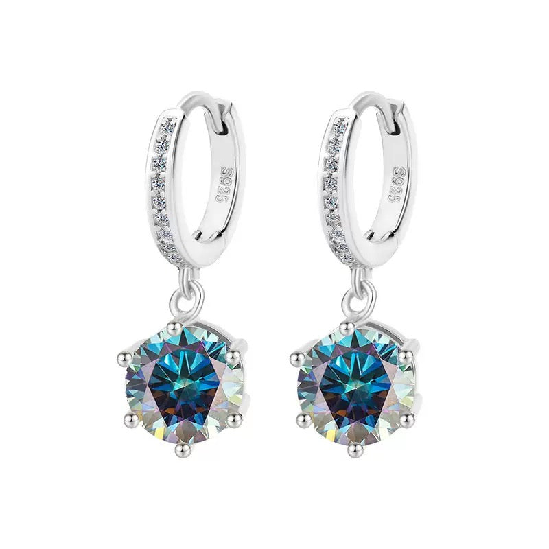 Solitaire Moissanite Earrings