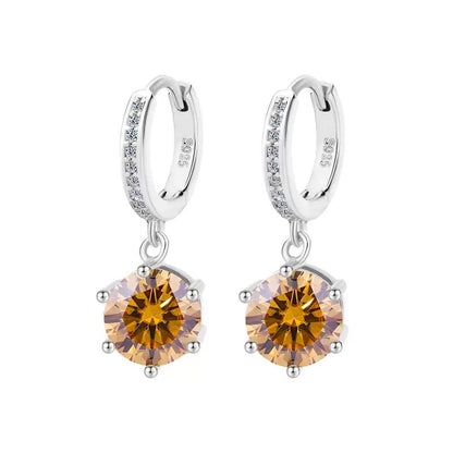 Solitaire Moissanite Earrings