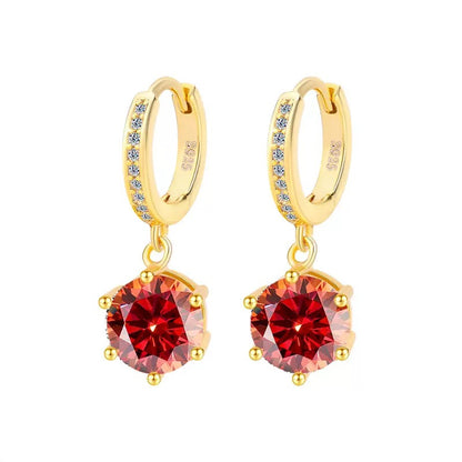 Solitaire Moissanite Earrings