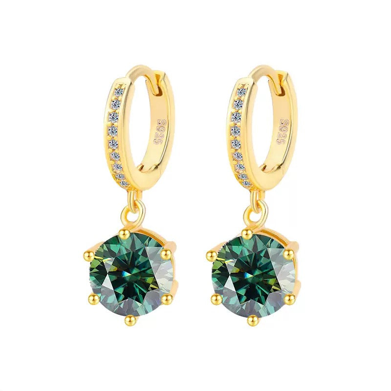 Solitaire Moissanite Earrings