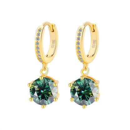 Solitaire Moissanite Earrings
